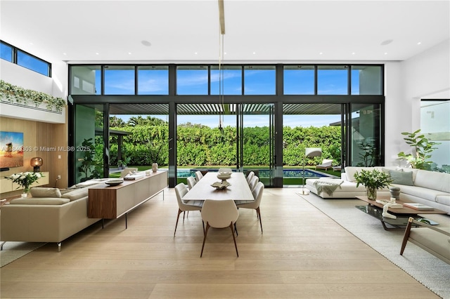 967 NE 117th St, Biscayne Park, FL 33161 - building lobby featuring floor to ceiling windows and a high ceiling