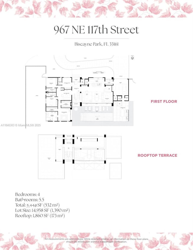 967 NE 117th St, Biscayne Park, FL 33161 - view of property floor plan