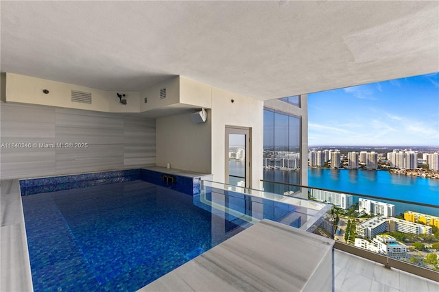 17901 Collins Ave Unit Ts4205, Sunny Isles Beach, FL 33160 - swimming pool featuring a city view and a water view