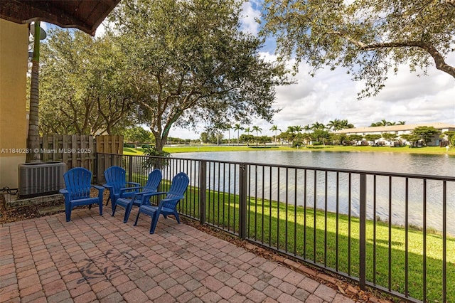 9333 SW 227th St Unit 8-6, Cutler Bay, FL 33190 - fenced backyard featuring a water view and a patio