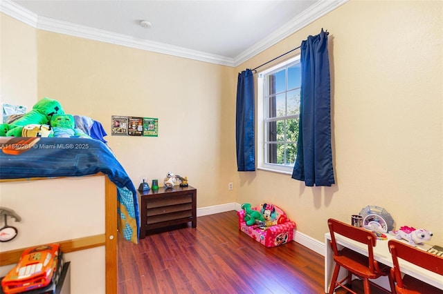 9333 SW 227th St Unit 8-6, Cutler Bay, FL 33190 - bedroom with ornamental molding and wood finished floors