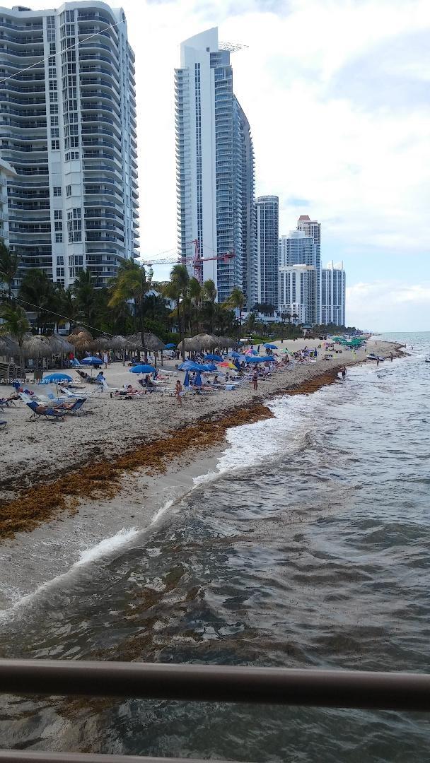 16919 N Bay Rd Unit 204, Sunny Isles Beach, FL 33160 - water view with local beach and nearby urban area
