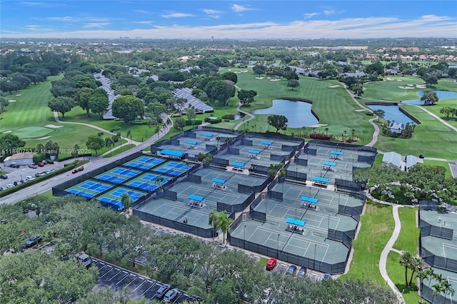 53 Northwoods Ln, Boynton Beach, FL 33436 - drone / aerial view of a golf course and a large body of water