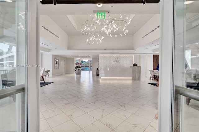 53 Northwoods Ln, Boynton Beach, FL 33436 - building lobby with a towering ceiling