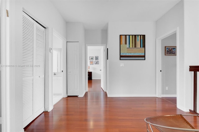 3758 SW 50th Ct, Hollywood, FL 33312 - hall with wood finished floors and baseboards