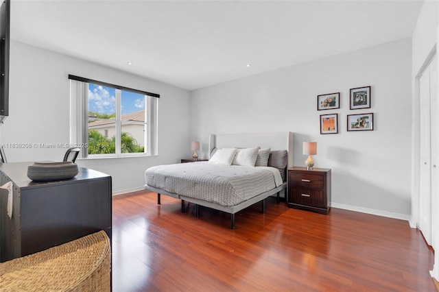 3758 SW 50th Ct, Hollywood, FL 33312 - bedroom with wood finished floors and baseboards