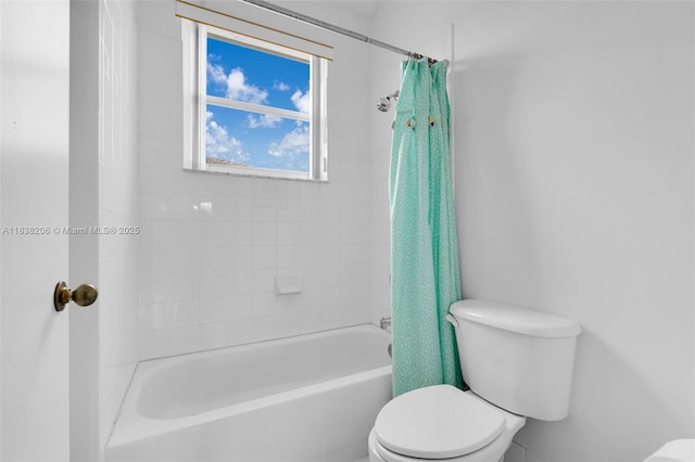 3758 SW 50th Ct, Hollywood, FL 33312 - bathroom featuring toilet and shower / bath combo
