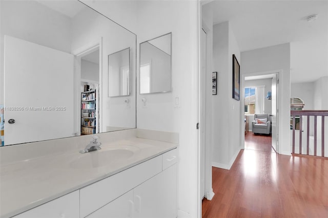 3758 SW 50th Ct, Hollywood, FL 33312 - bathroom with wood finished floors and vanity