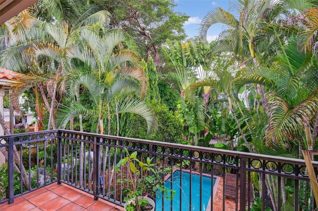 3166 Indiana St Unit I, Miami, FL 33133 - balcony with view of pool