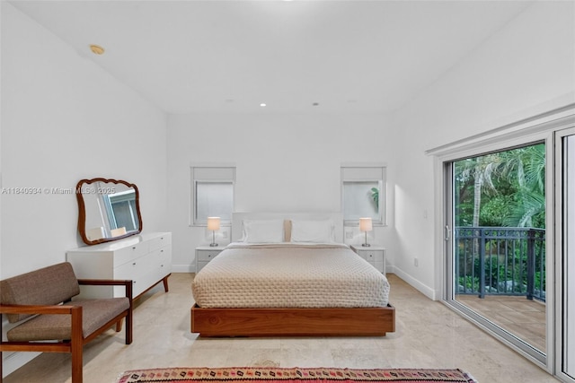 3166 Indiana St Unit I, Miami, FL 33133 - bedroom with access to exterior and baseboards