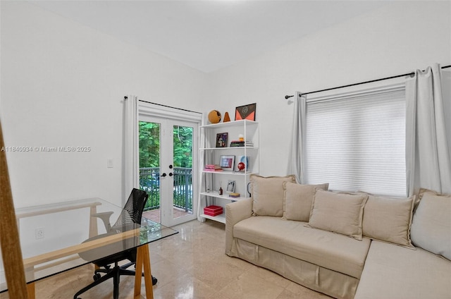 3166 Indiana St Unit I, Miami, FL 33133 - tiled office featuring french doors