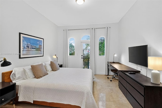 3166 Indiana St Unit I, Miami, FL 33133 - bedroom featuring access to exterior and a desk