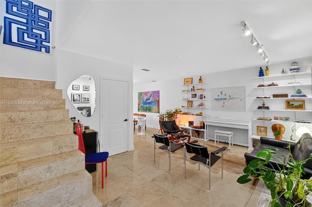 3166 Indiana St Unit I, Miami, FL 33133 - living area with stairs