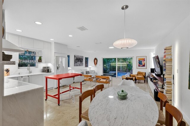 3166 Indiana St Unit I, Miami, FL 33133 - dining area with recessed lighting
