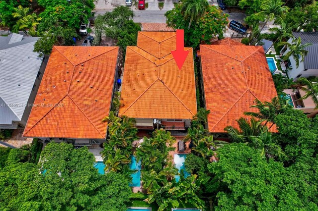 3166 Indiana St Unit I, Miami, FL 33133 - bird's eye view