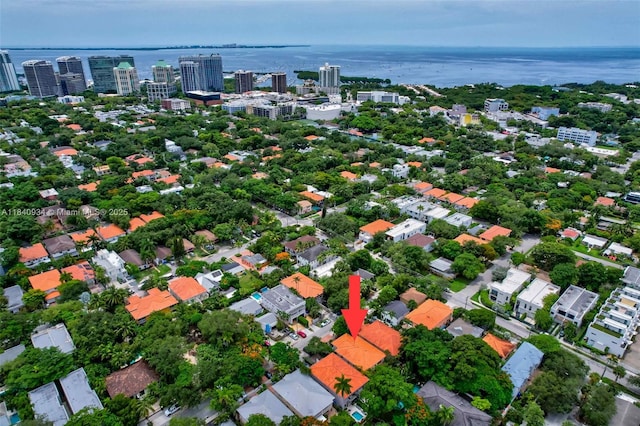 3166 Indiana St Unit I, Miami, FL 33133 - aerial overview of property's location with a nearby body of water