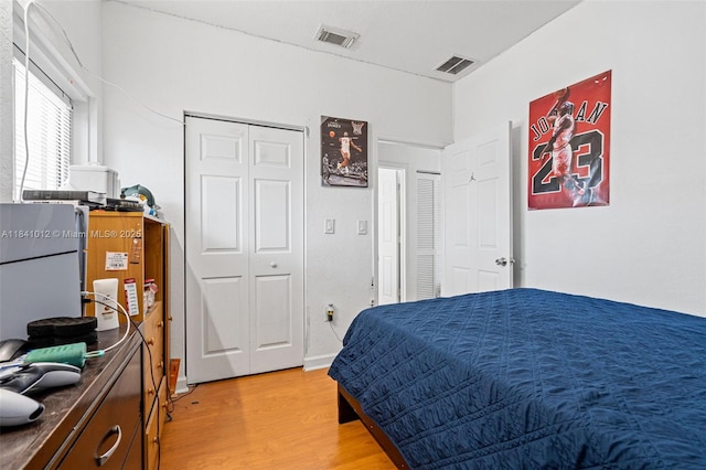 3135 NE 4th St, Homestead, FL 33033 - bedroom with light wood-style floors and a closet