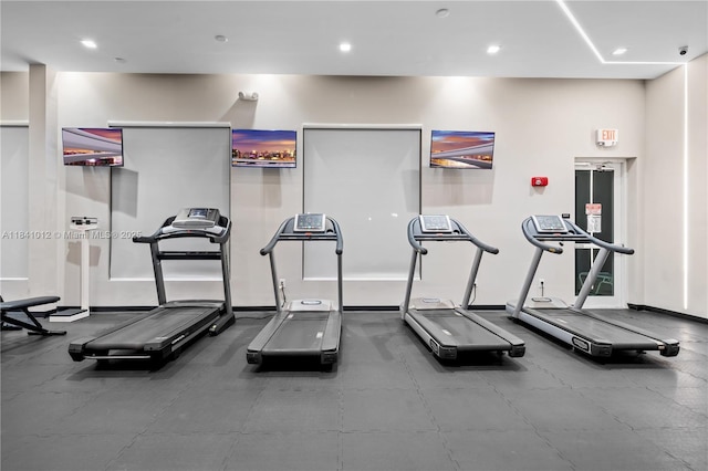 3135 NE 4th St, Homestead, FL 33033 - gym featuring recessed lighting