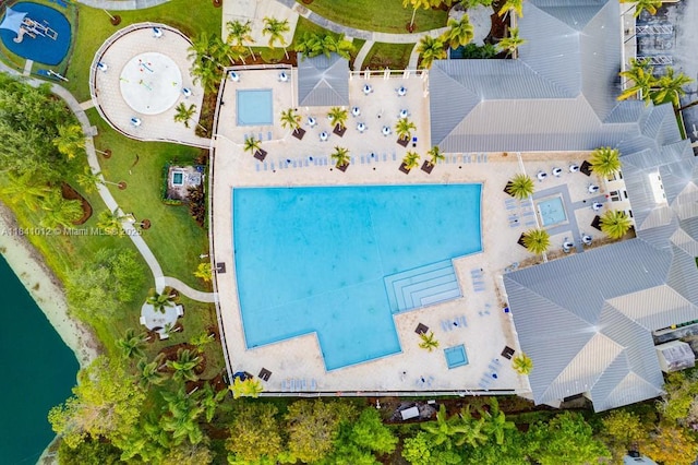 3135 NE 4th St, Homestead, FL 33033 - drone / aerial view of a pool area