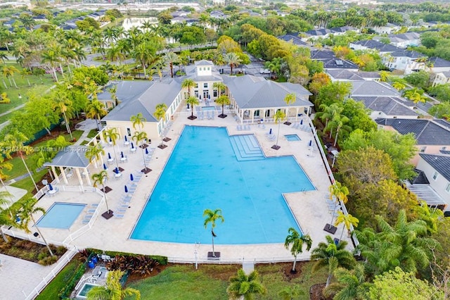 3135 NE 4th St, Homestead, FL 33033 - aerial view of a pool area