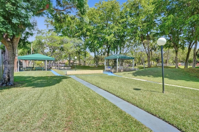 2215 Cypress Island Dr Unit 707, Pompano Beach, FL 33069 - view of home's community featuring a gazebo and a yard