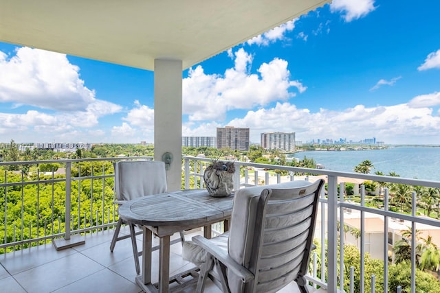 4000 Towerside Ter Unit 1005, Miami, FL 33138 - balcony featuring a view of city and a water view