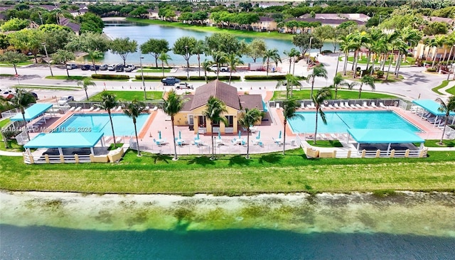 1666 SE 27th Ct Unit 208, Homestead, FL 33035 - aerial view of a nearby body of water and a pool area