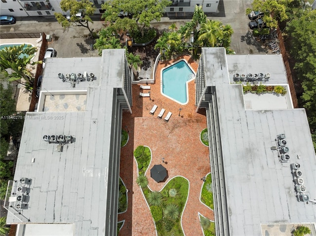 2924 Day Ave Unit N211, Miami, FL 33133 - drone / aerial view of a pool area
