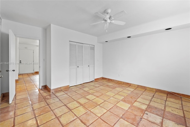 2924 Day Ave Unit N211, Miami, FL 33133 - unfurnished bedroom featuring a closet and a ceiling fan