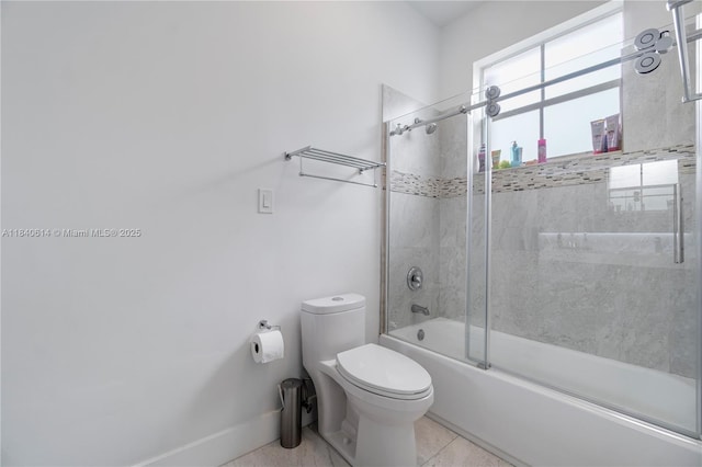 14053 SW 49th St Unit 7, Miramar, FL 33027 - full bathroom with toilet and bath / shower combo with glass door