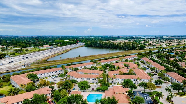14053 SW 49th St Unit 7, Miramar, FL 33027 - aerial view of residential area with a large body of water