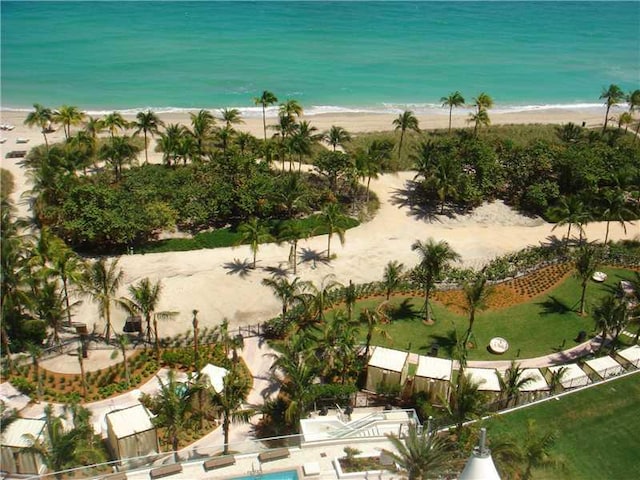 property view of water with a view of the beach