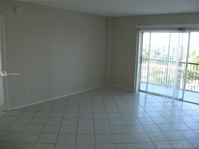 view of tiled empty room