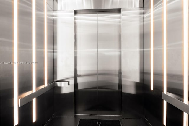 interior details featuring elevator