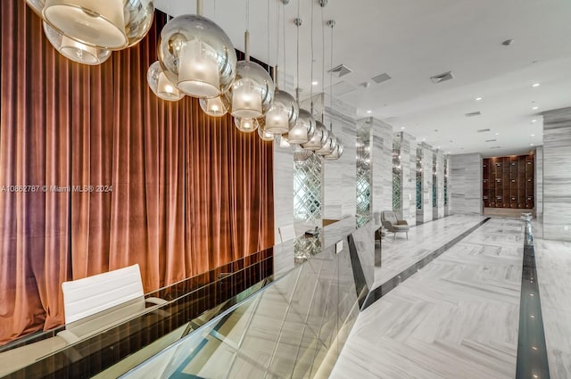 reception area featuring bowling