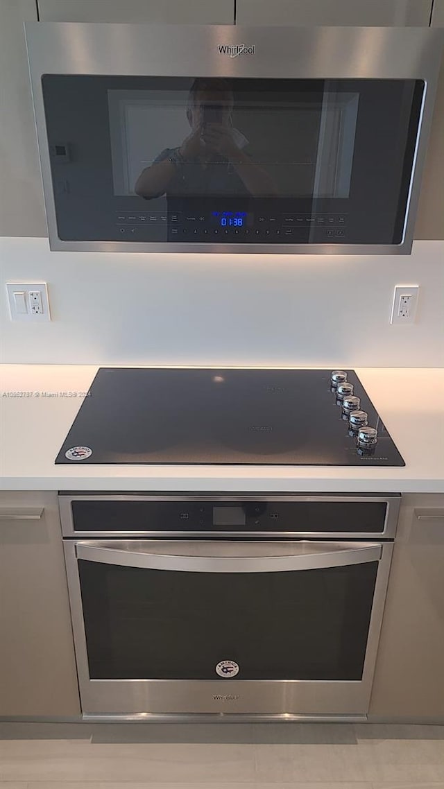 kitchen with stainless steel oven