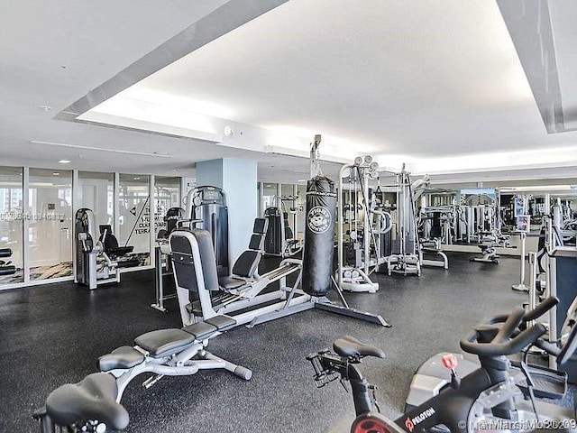 view of exercise room