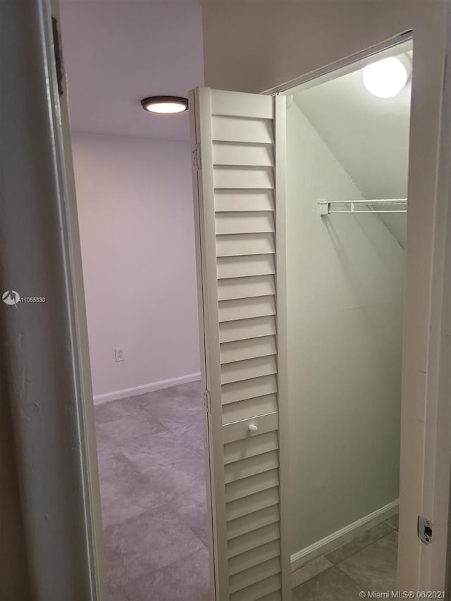 view of closet