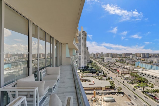 view of balcony