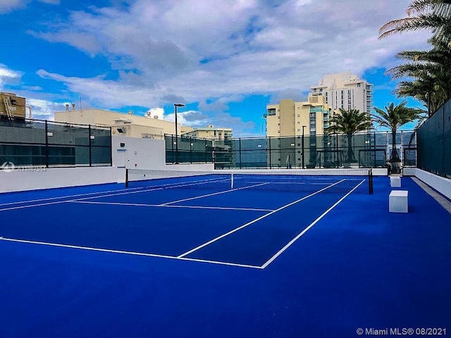 view of tennis court