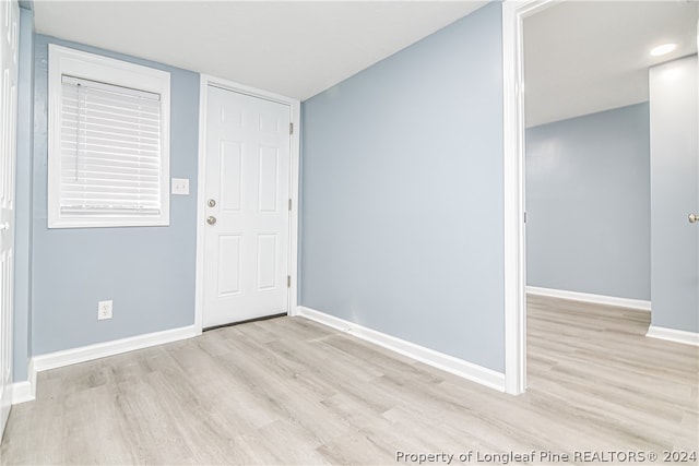 interior space featuring light hardwood / wood-style floors