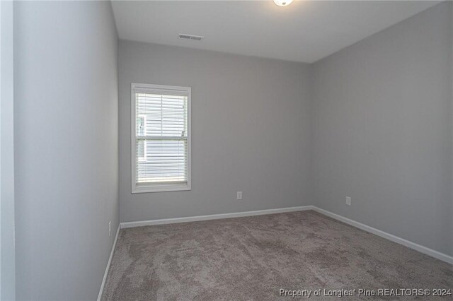 view of carpeted empty room