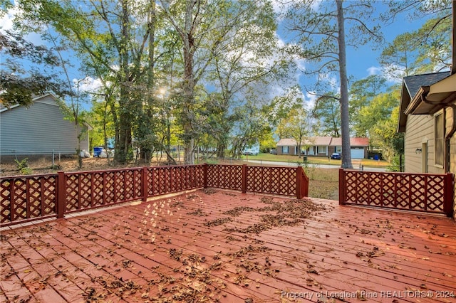 view of wooden terrace