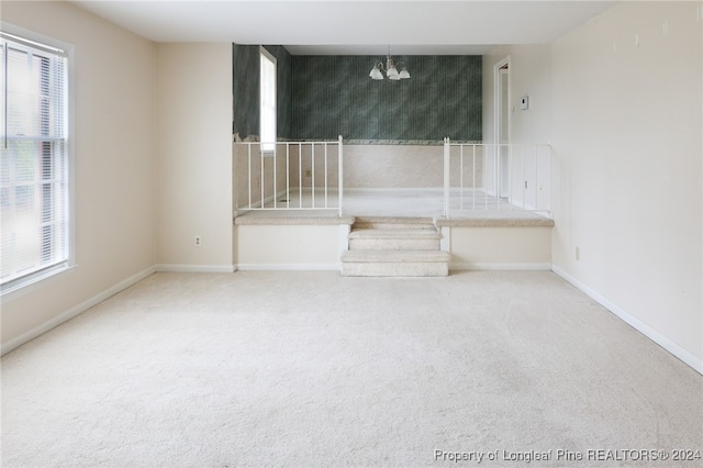 empty room featuring carpet and plenty of natural light