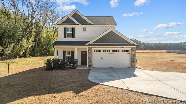 craftsman-style home featuring a porch