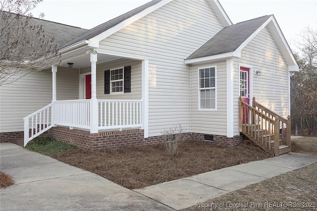 view of front of house featuring covered porch