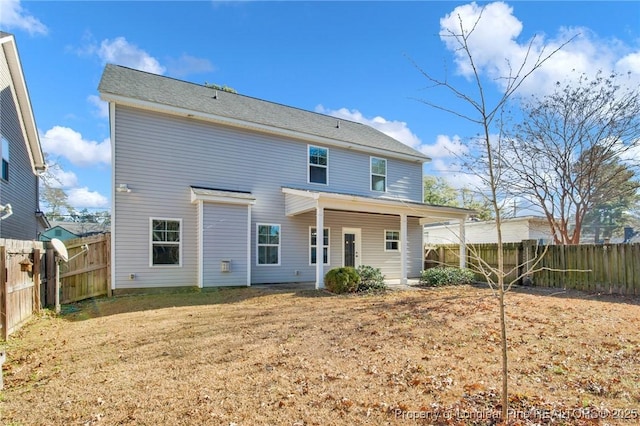 view of rear view of property