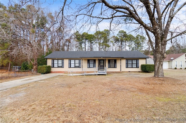 view of ranch-style house