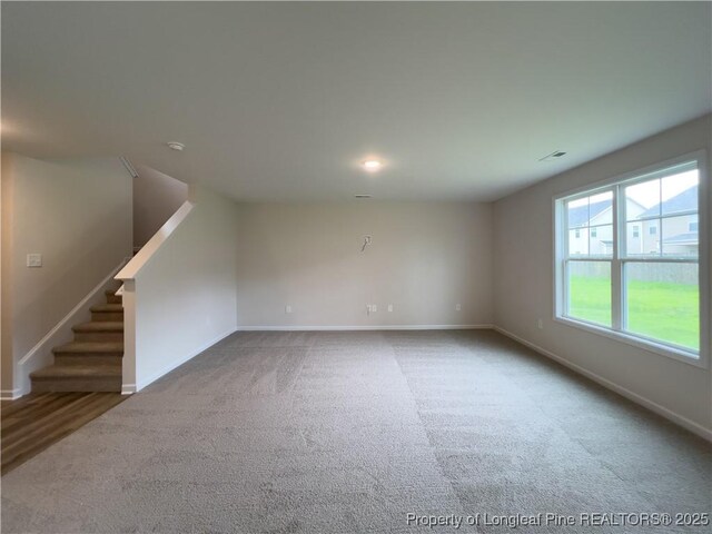 view of carpeted empty room