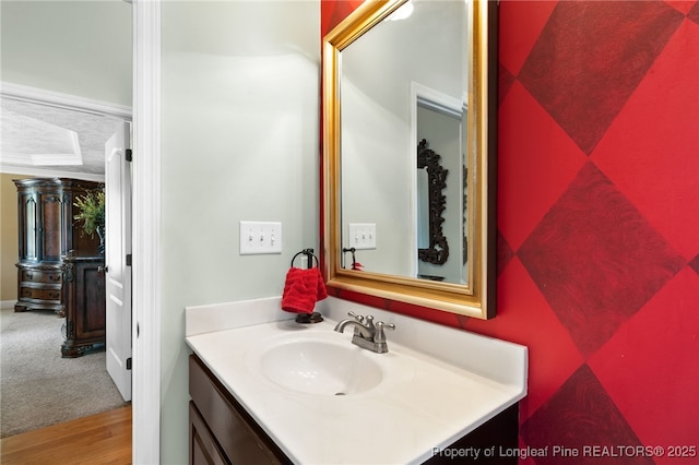 bathroom with vanity